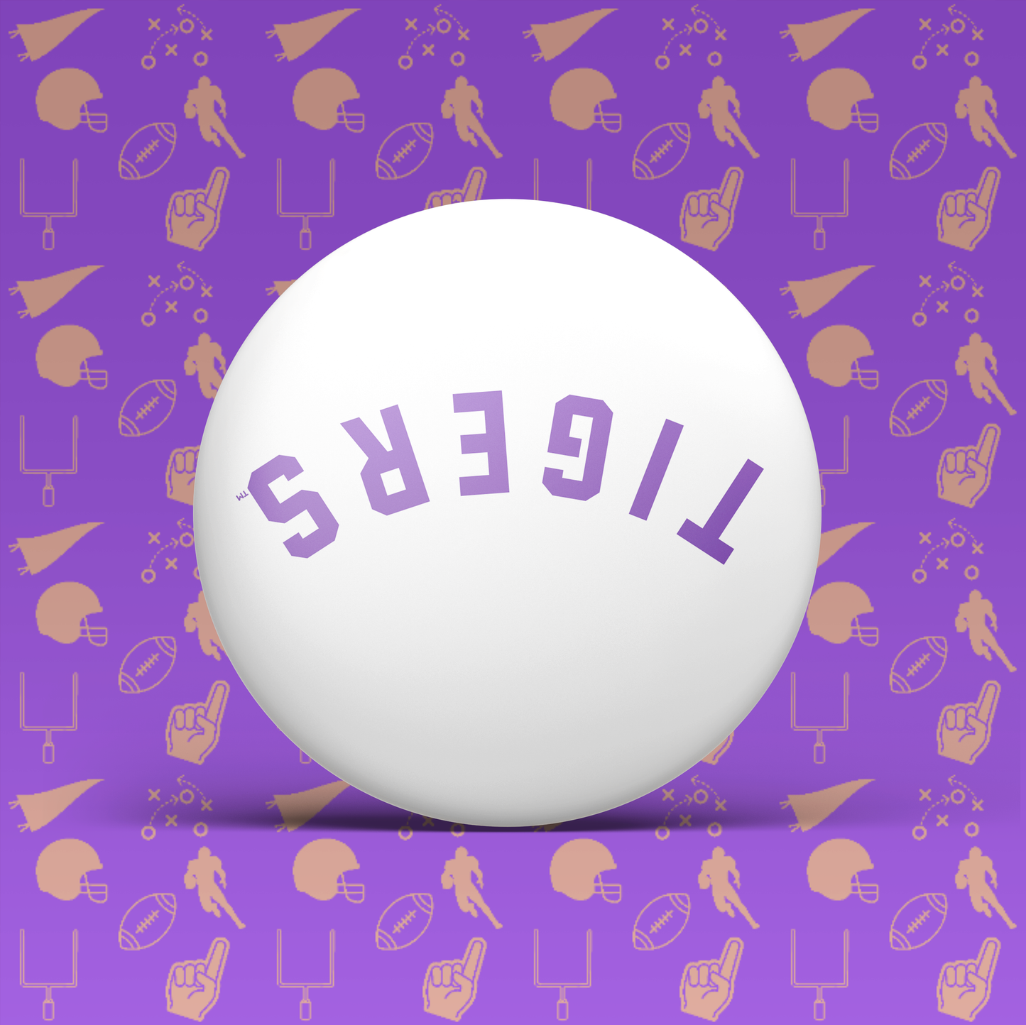 Tigers Upside Down Button