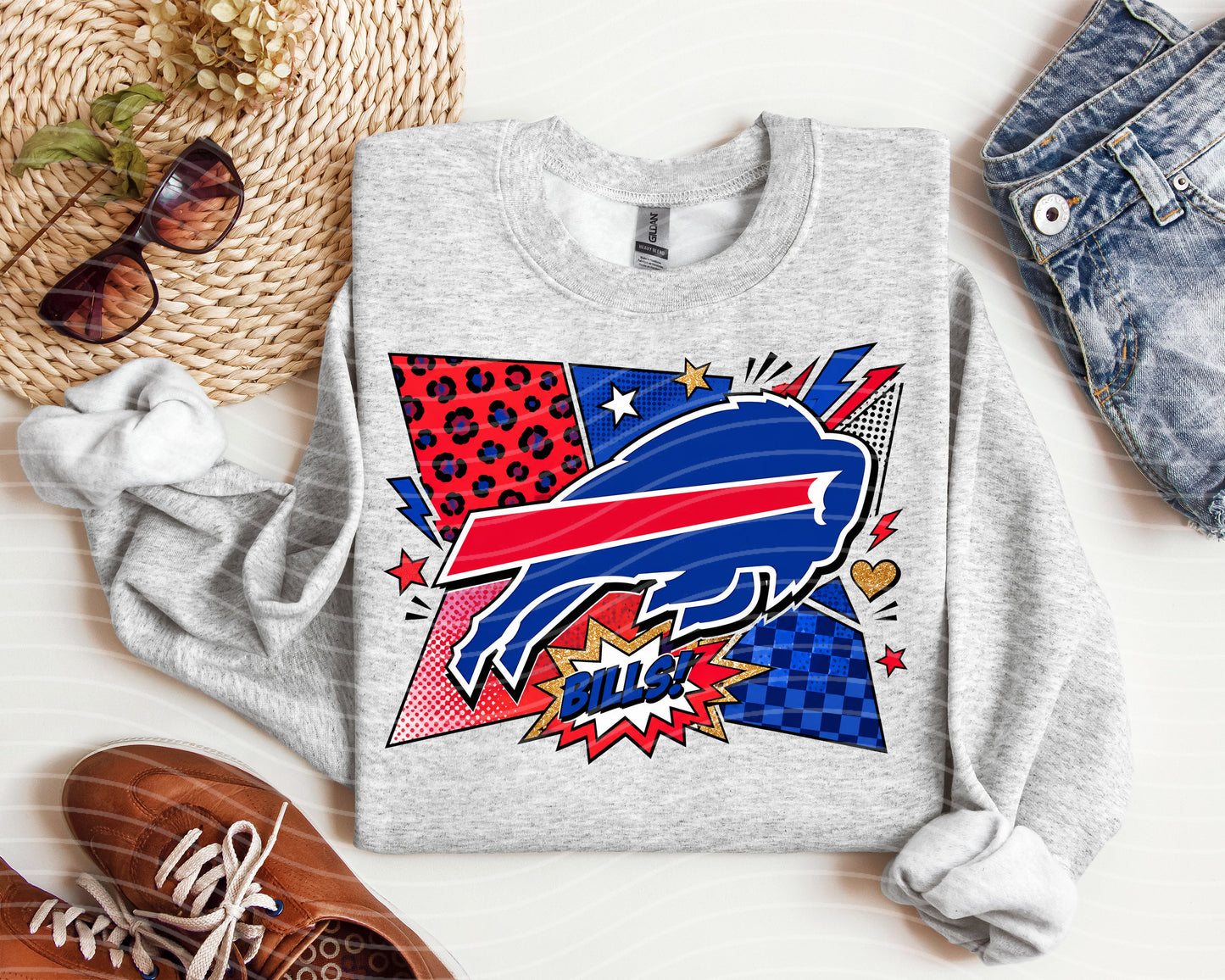 Bills Comic Graphic Tee