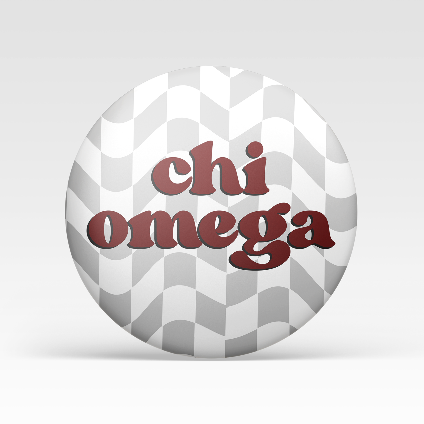 Chi Omega Checkered - Maroon