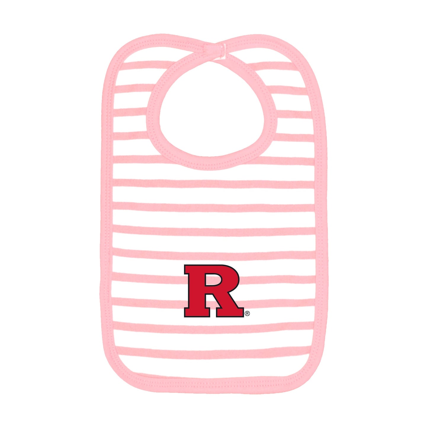 Rutgers Infant Stripe Knit Bib