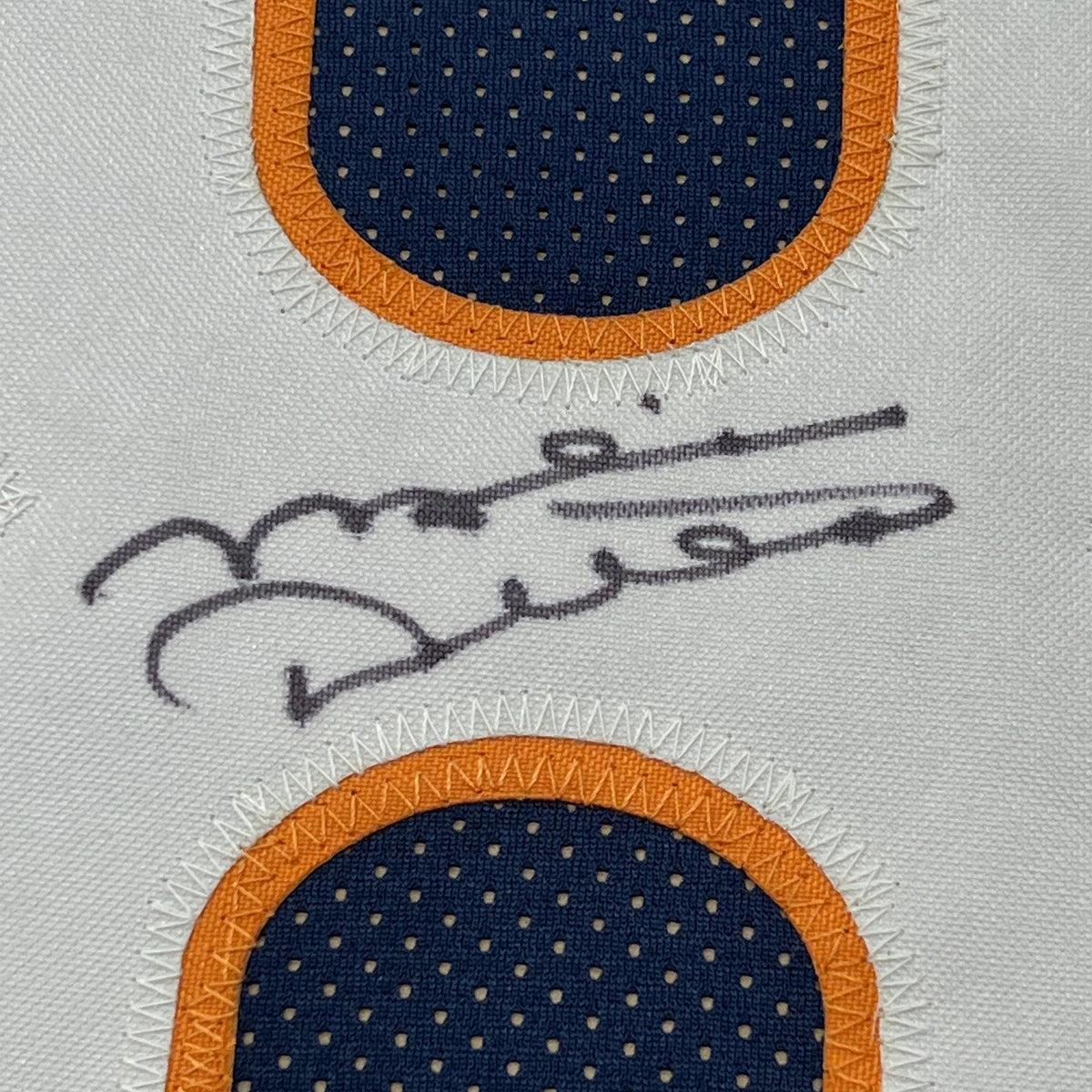 Framed Autographed/Signed Mike Ditka 35x39 Chicago Blue Football Jersey JSA COA