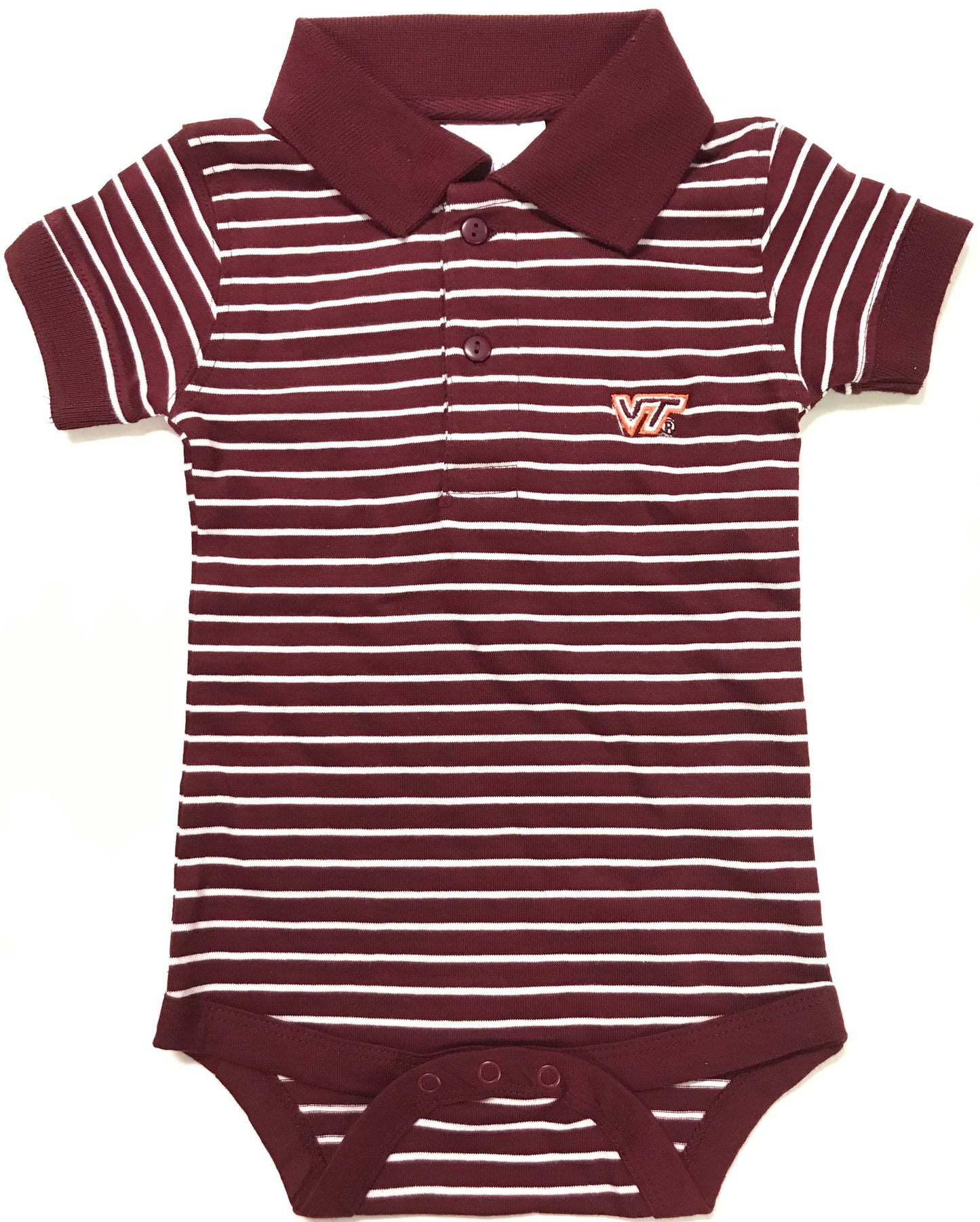 Virginia Tech Jersey Stripe Golf Creeper