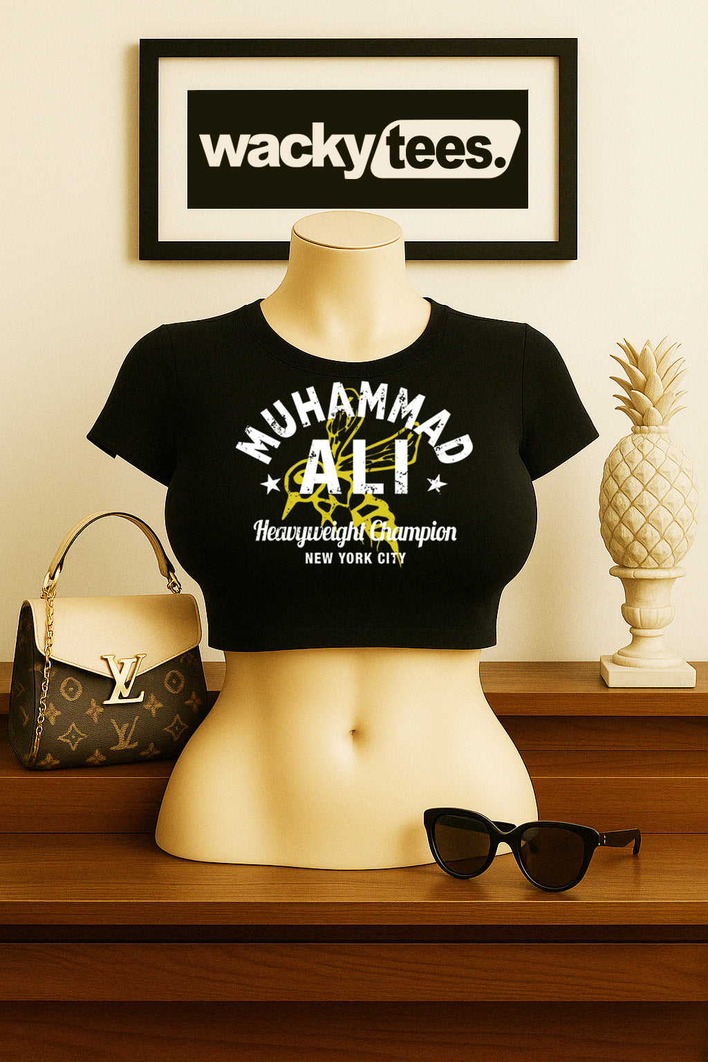 Muhammad Bee Ali Boxing Heavyweight Legend Champion Graphic Tee Shirt