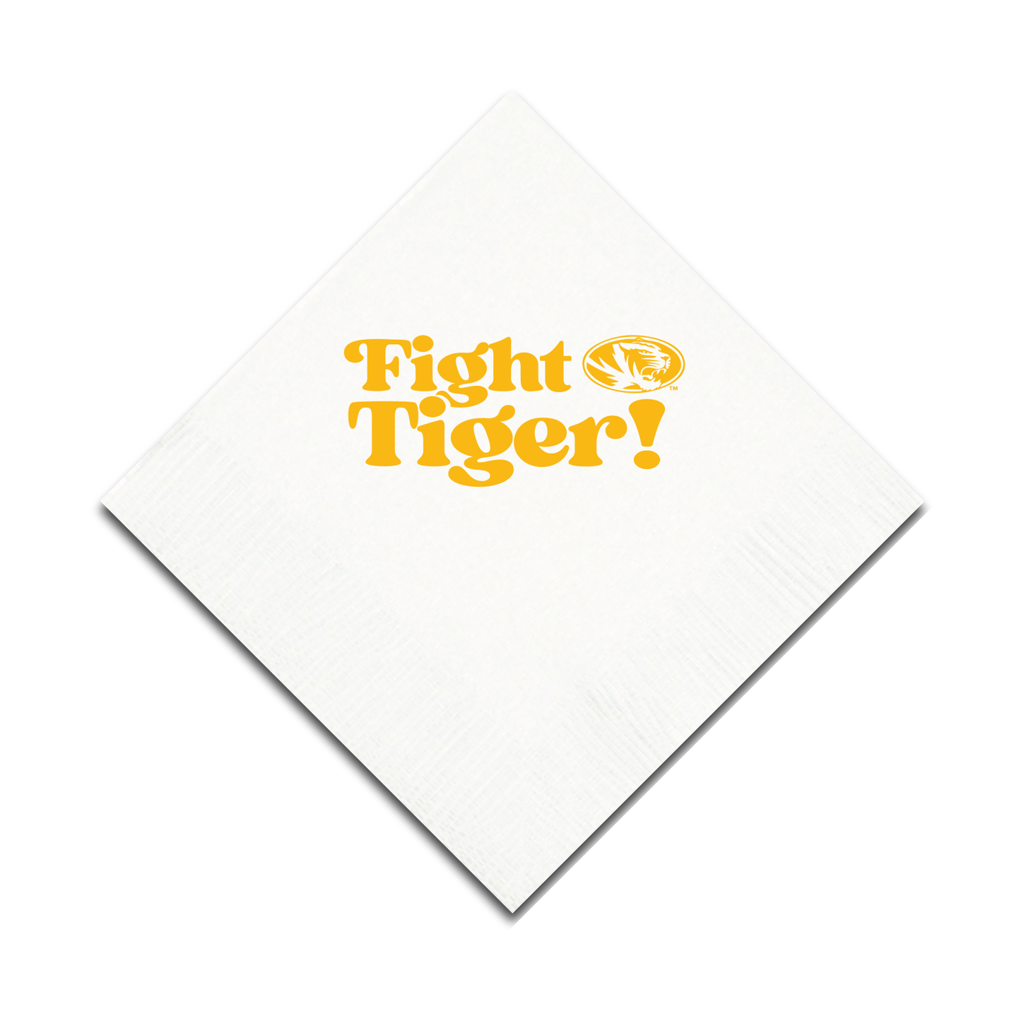 Mizzou White 3 ply Napkins Set of 25