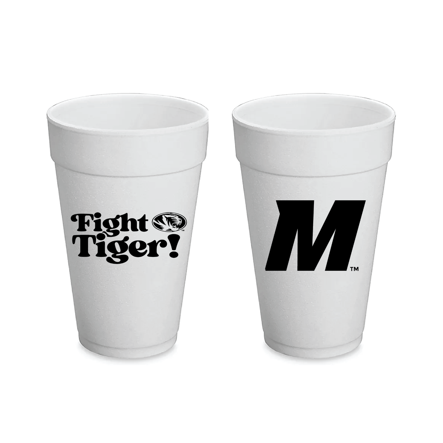 Mizzou Styrofoam Cups Set of 8 - 20 ounces