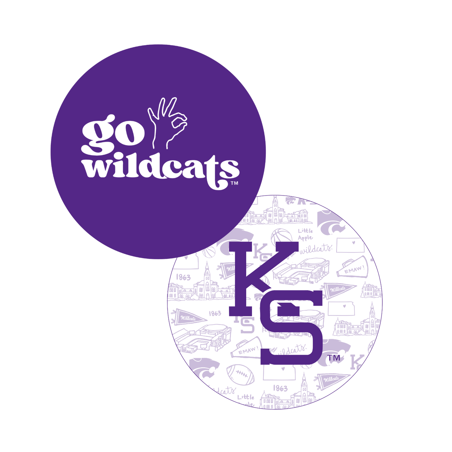 Kansas State Coasters Set of 25