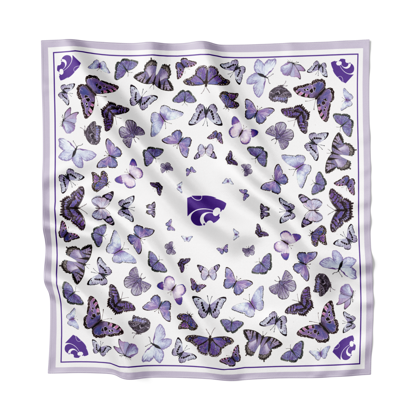 Kansas State Square Silk Scarf