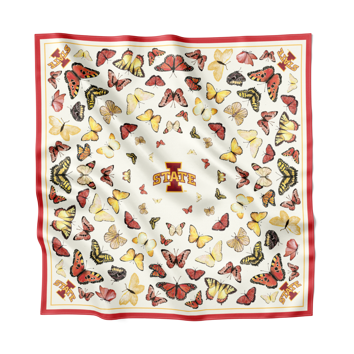 Iowa State Square Silk Scarf