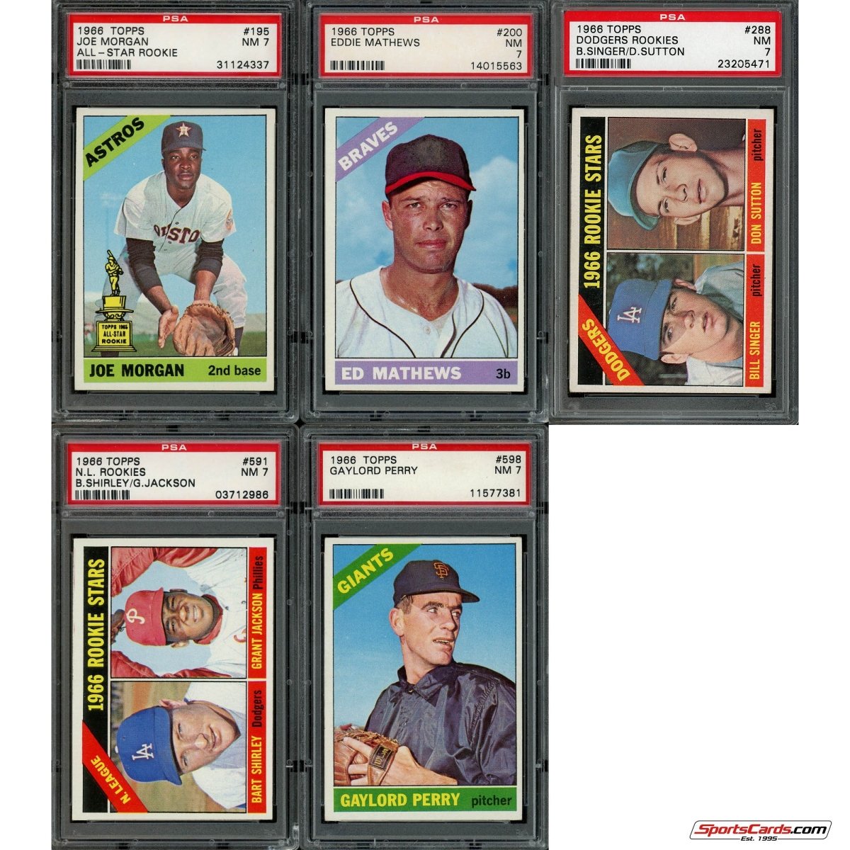 1966 Topps Baseball Complete Graded Set Break - (1) Graded Card (PSA 7 or Better) Per Box!