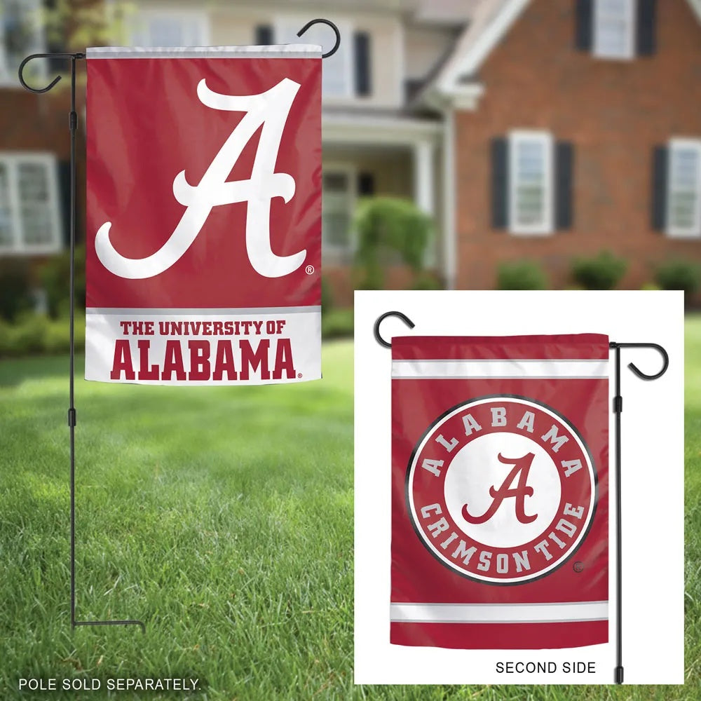 Alabama Garden Flag Crimson Tide 2 Sided Logo
