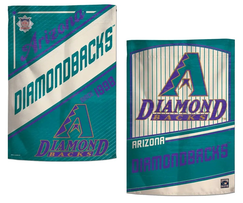 Arizona Diamondbacks Garden Flag 2 Sided Retro Classic