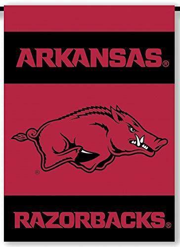 Arkansas Razorbacks Garden Flag 2 Sided