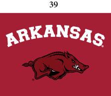 Arkansas Infant Lap Shoulder Creeper Print