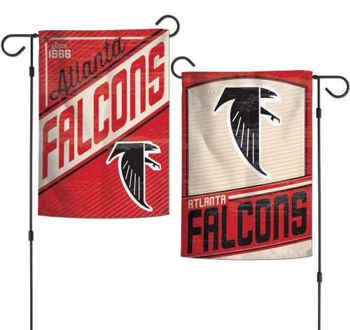Atlanta Falcons Garden Flag 2 Sided Retro Vintage Logo