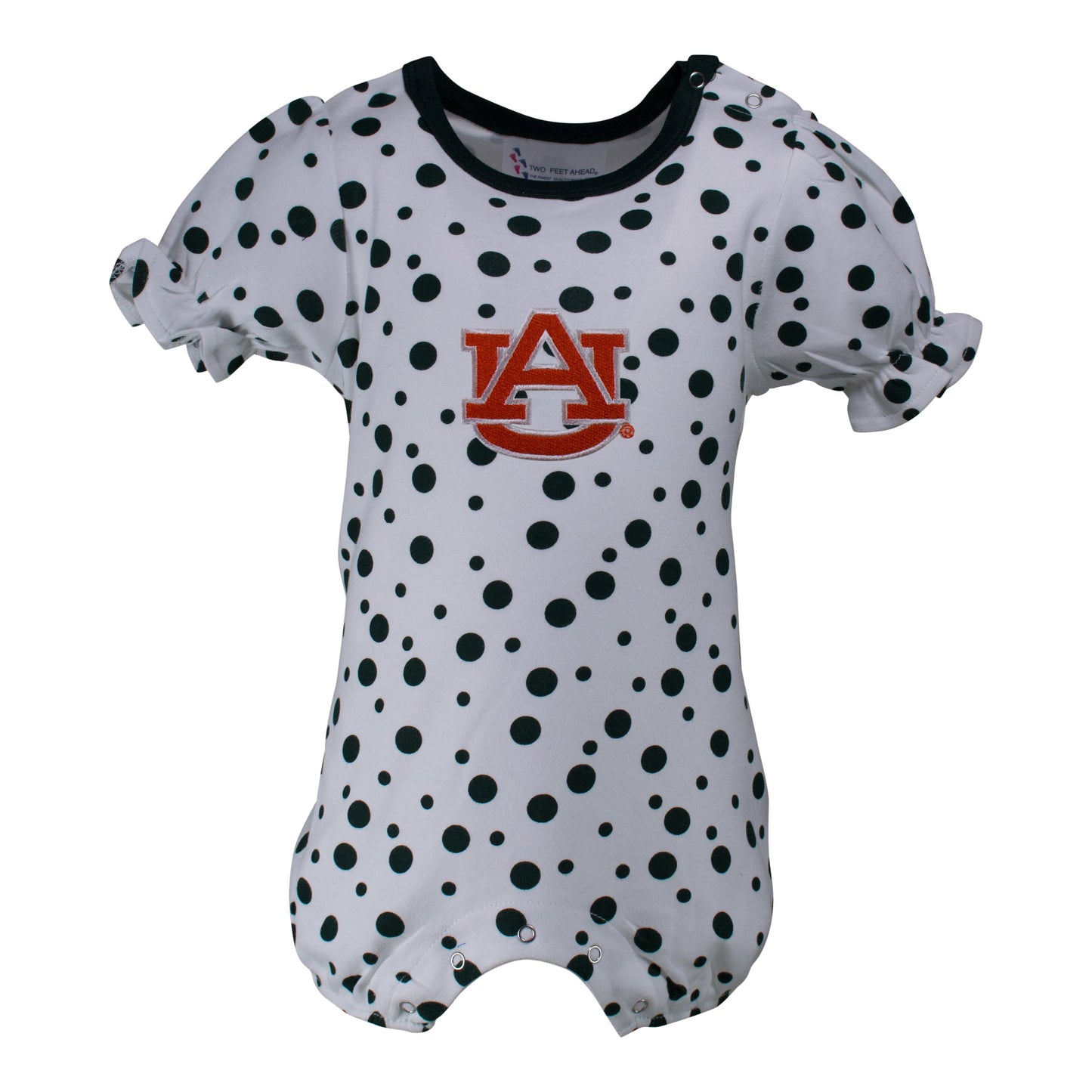 Auburn Polka Dot Girl's Romper