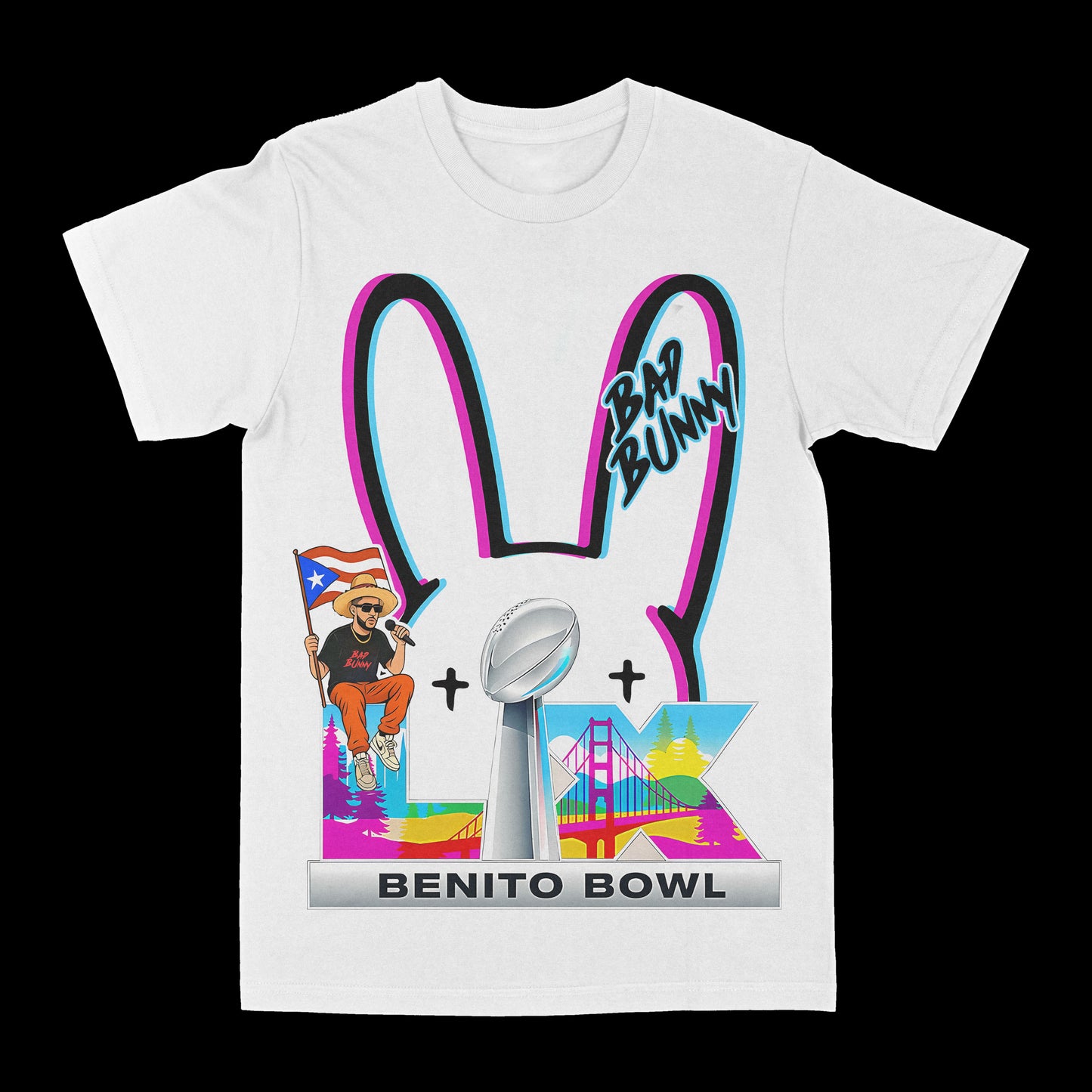 Bad Bunny "Benito Bowl" Graphic Tee
