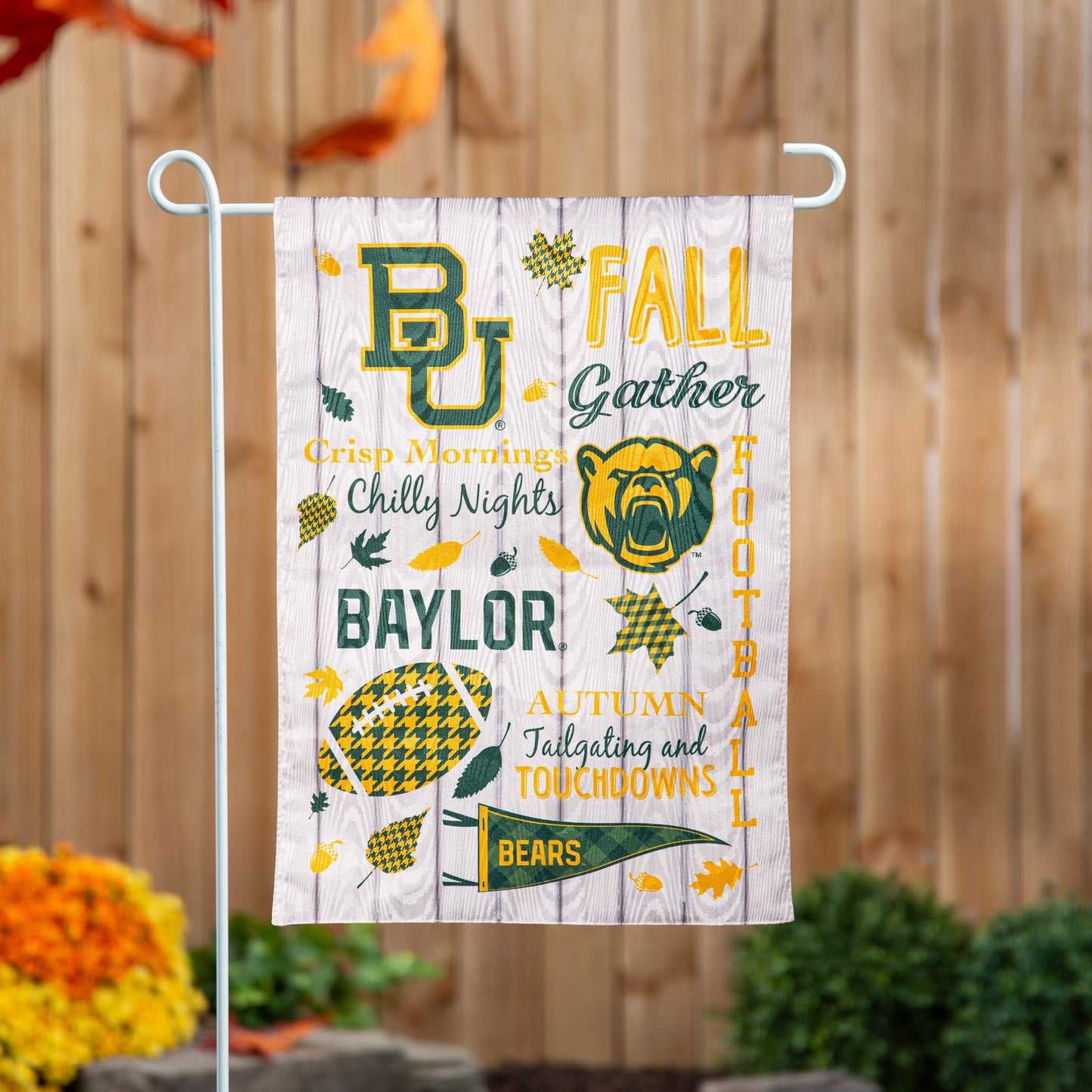 Baylor Fall 2 Sided Garden Flag