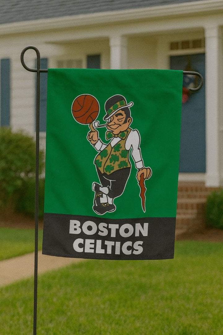 Boston Celtics 2 Sided Embroidered Garden Flag