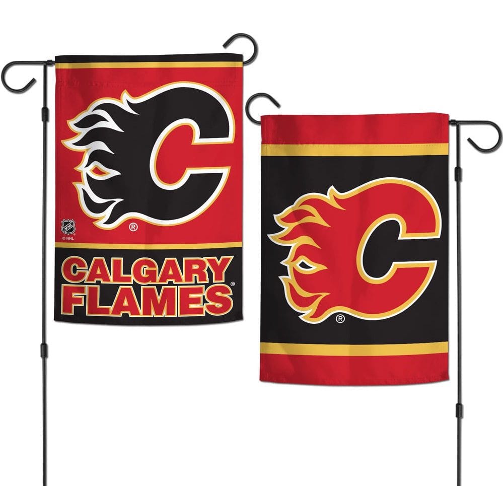 Calgary Flames Garden Flag 2 Sided Logo
