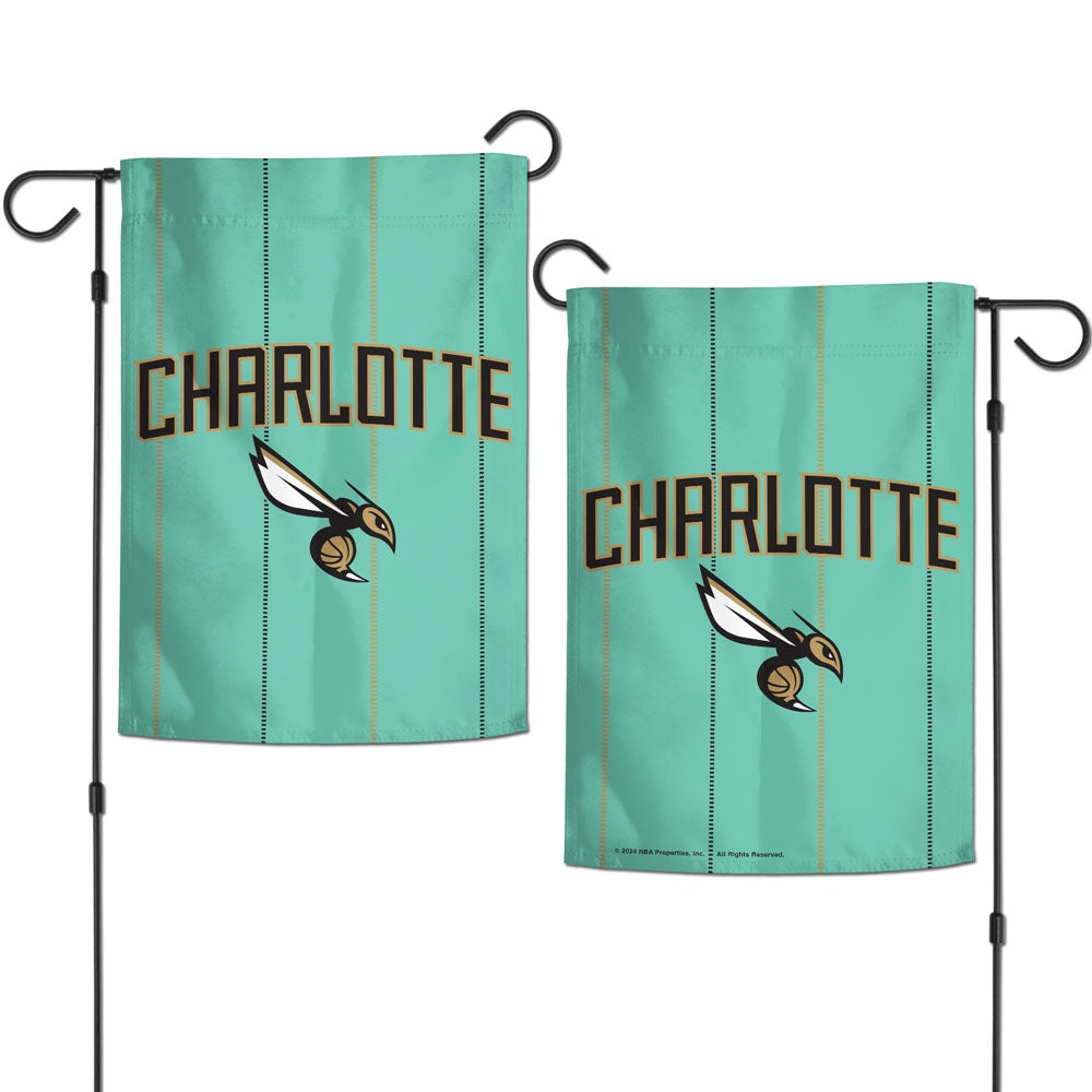 Charlotte Hornets City Garden Flag 2 Sided