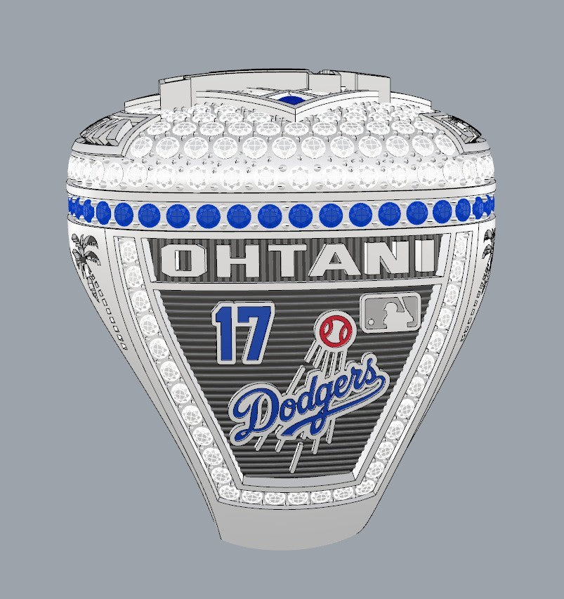 Personalized Los Angeles 2025 Baseball Championship Ring – Custom Name & Number Fan Ring