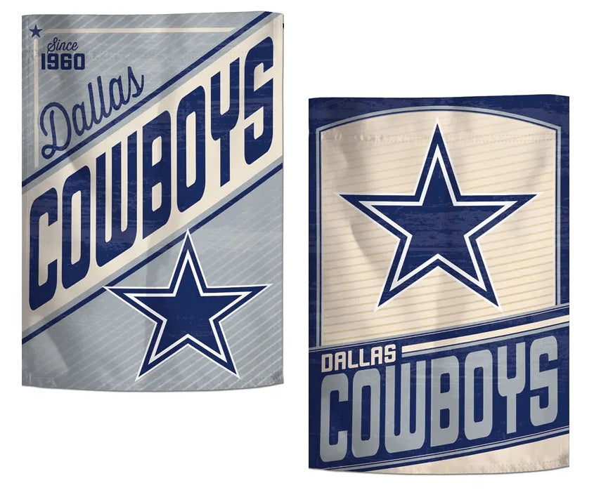 Dallas Cowboys Garden Flag 2 Sided Retro Classic Logo