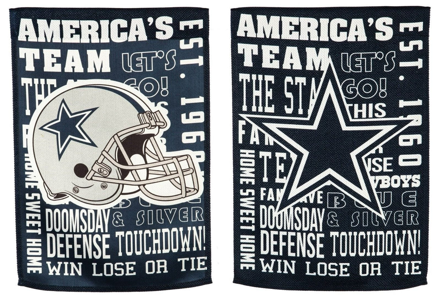Dallas Cowboys Garden Flag 2 Sided Textured