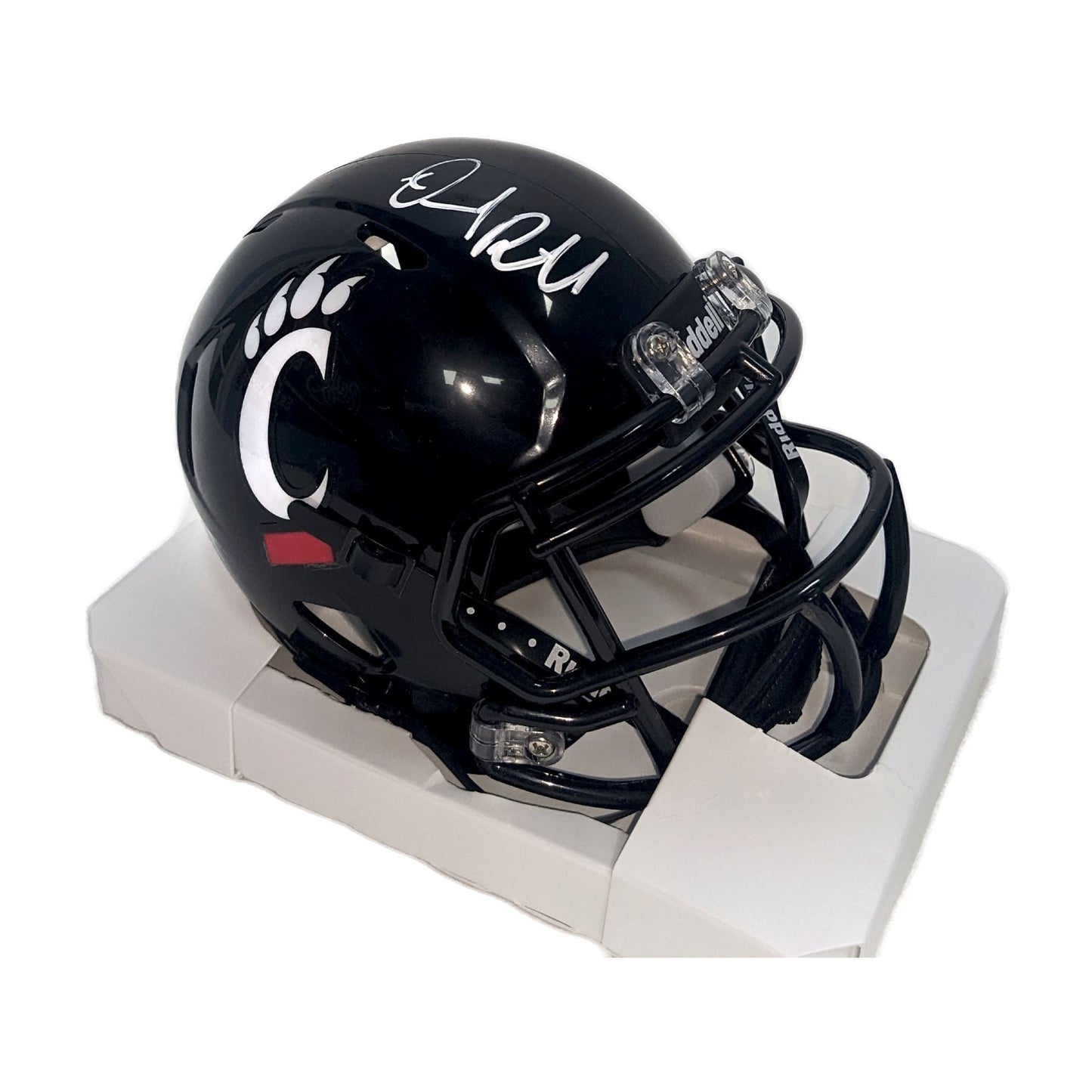 Desmond Ridder Autographed Cincinnati Bearcats Speed Mini Helmet- BAS