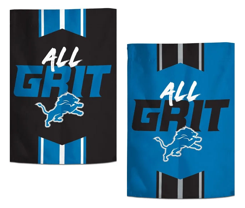 Detroit Lions All Grit 2 Sided Garden Flag