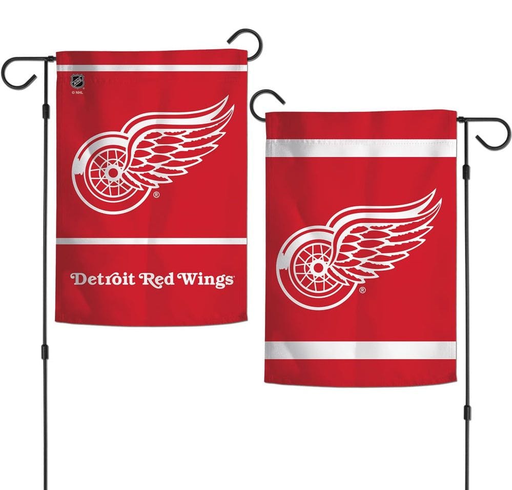 Detroit Red Wings Garden Flag 2 Sided Logo Red