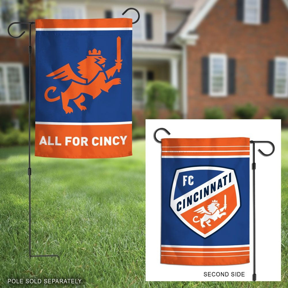 FC Cincinnati Garden Flag 2 Sided Soccer MLS