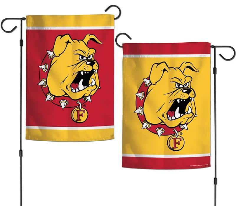 Ferris State University Garden Flag 2 Sided Bulldogs