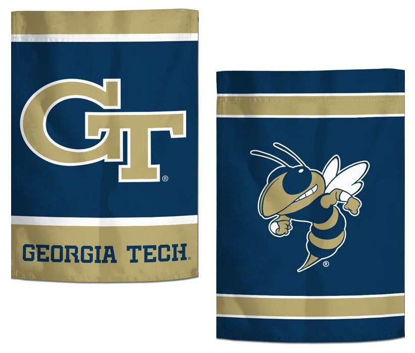 Georgia Tech Garden Flag 2 Sided GT Logo