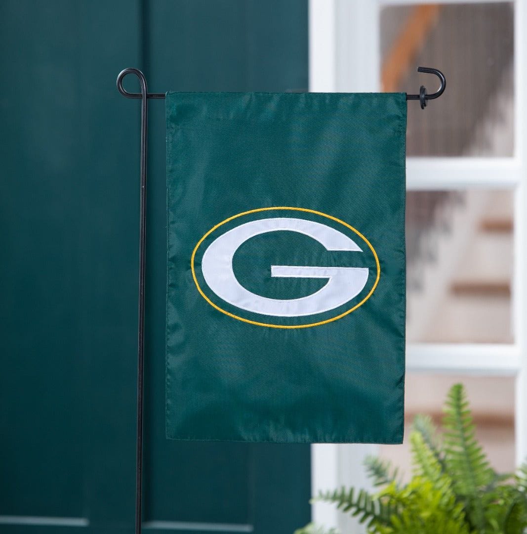 Green Bay Packers Garden Flag 2 Sided Applique