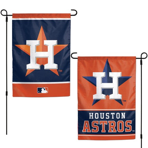 Houston Astros Garden Flag 2 Sided MLB Double Logo