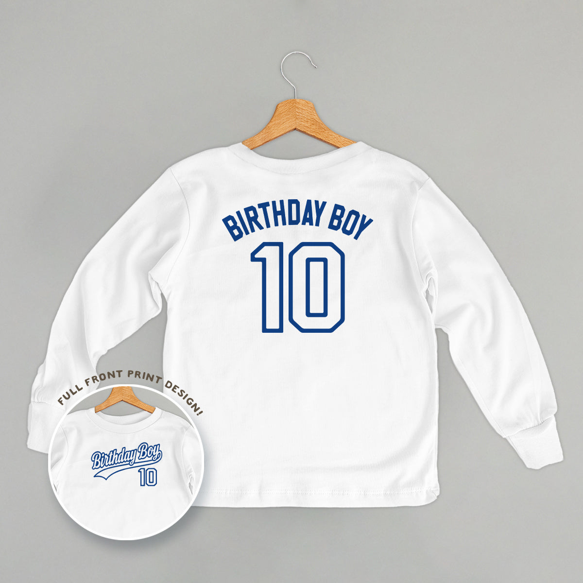 Birthday Boy Varsity #10 (Kids Back Print)