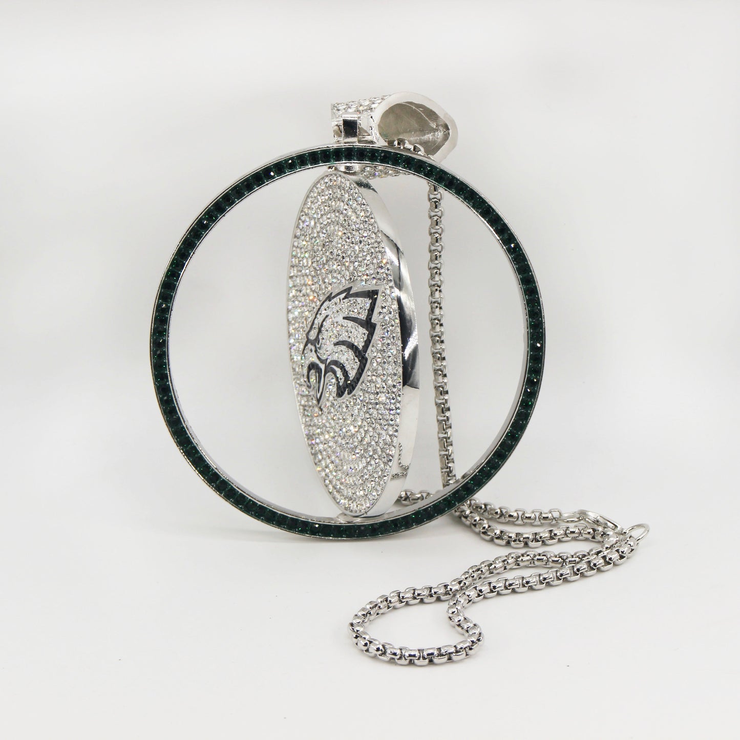 Philadelphia Medallion 8 Inches Rotating Pendant with Chain