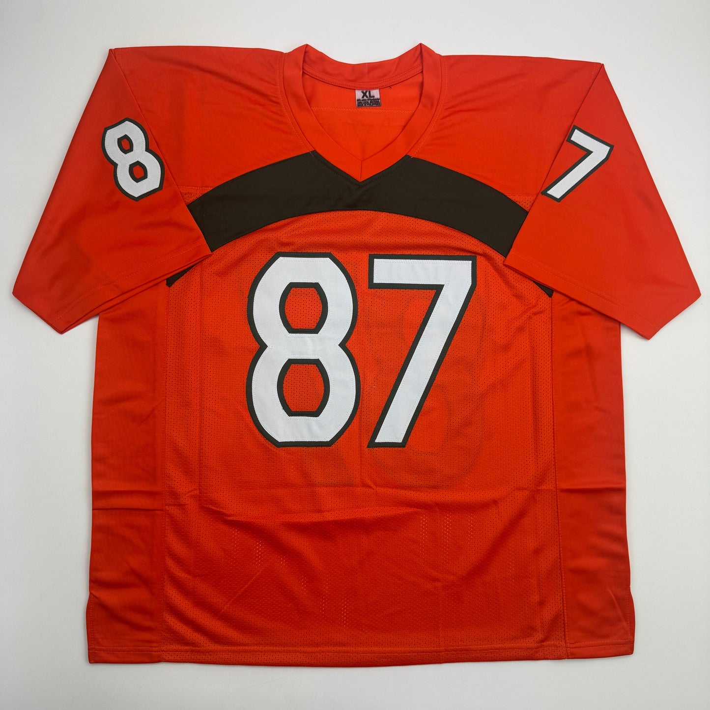 Autographed/Signed Reggie Wayne Miami Orange College Football Jersey Beckett BAS COA
