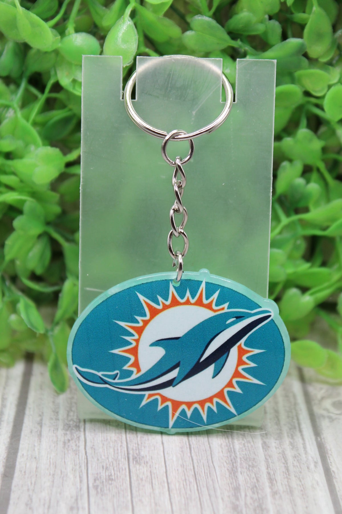 Football, Dolphins Acrylic Keychain
