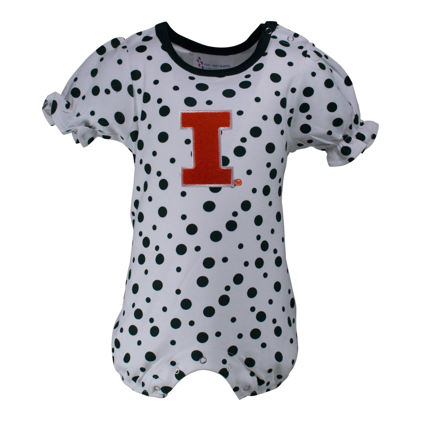Illinois Polka Dot Girl's Romper