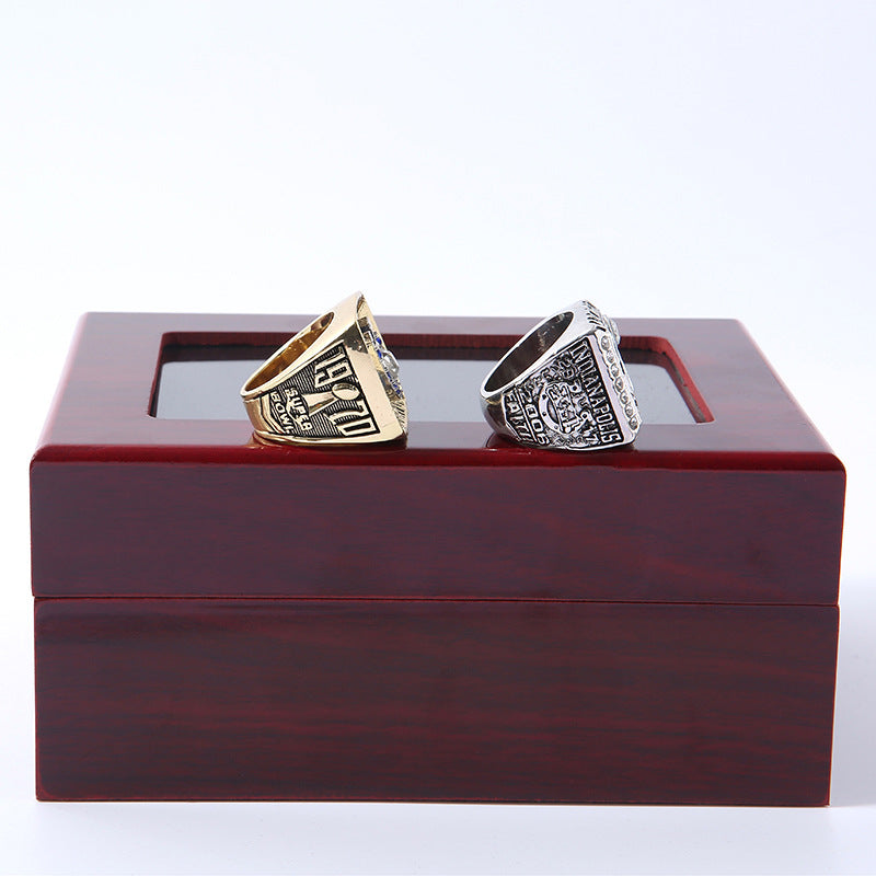 Indianapolis Football Championship Ring Set – Limited Edition Fan Collectible with Wood Gift Box