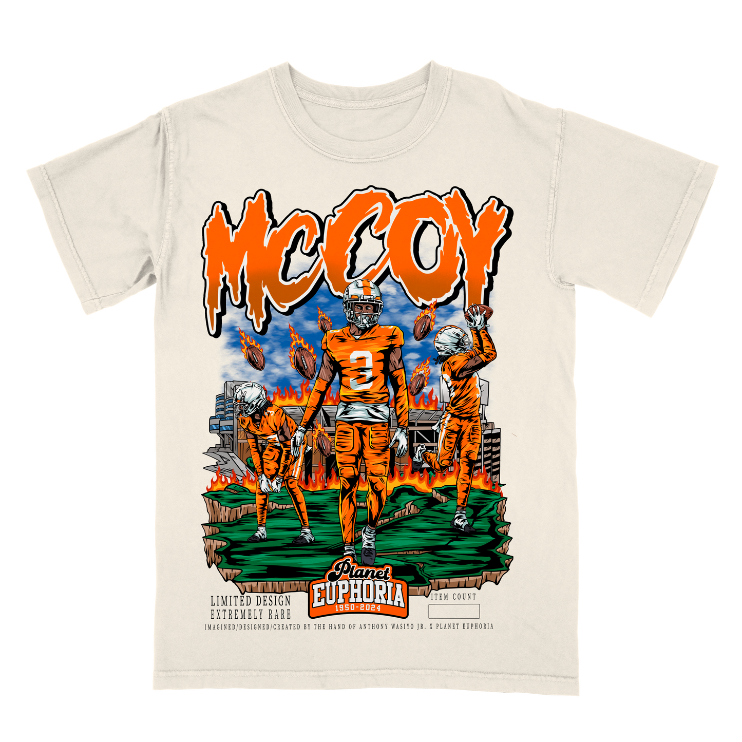 Jermod McCoy Limited Edition NFL Player Graphic T-Shirt