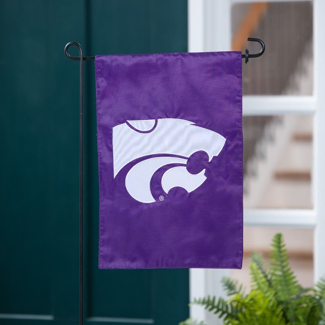 Kansas State Wildcats Garden Flag Applique 2 Sided