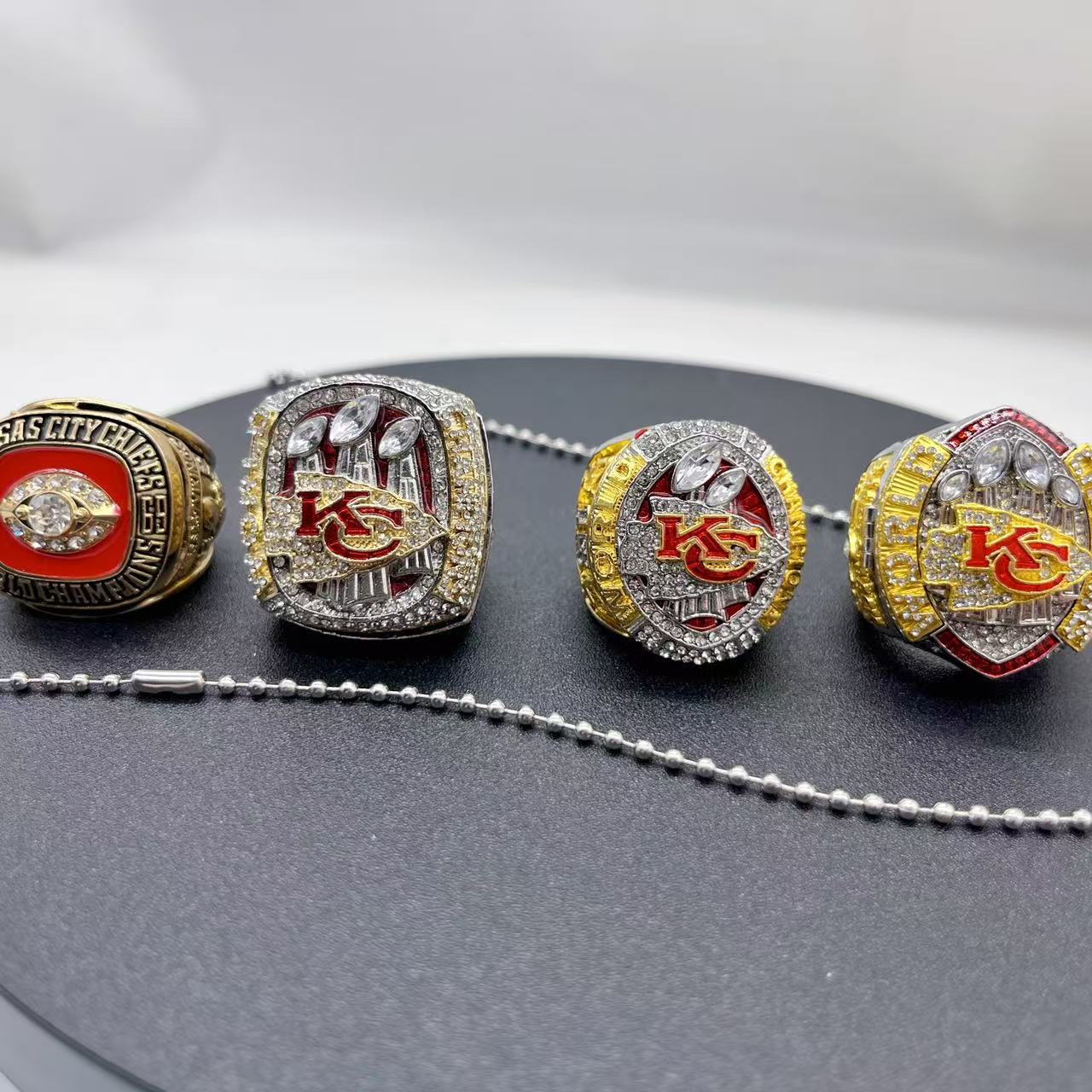 Kansas City Football Championship Rings Set – Limited Edition Collector's Replica (1969–2023)