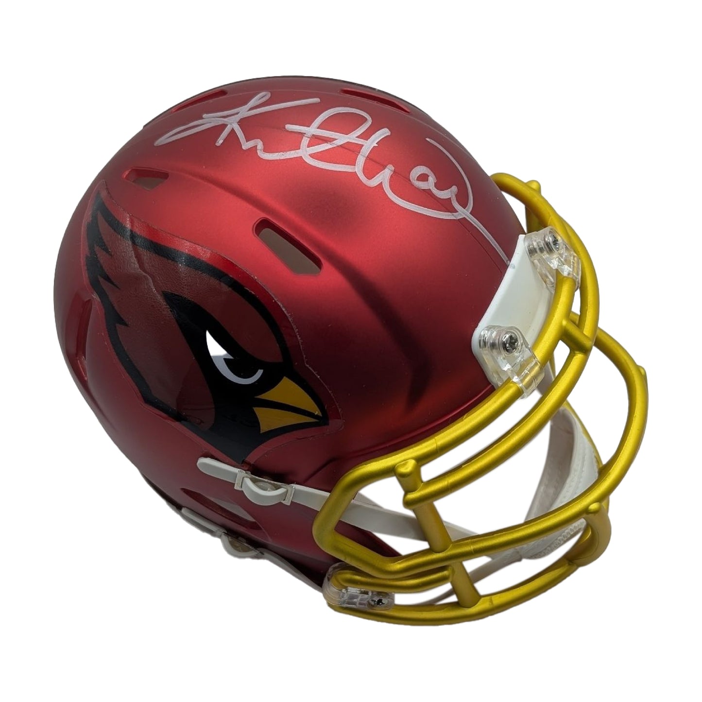 Kurt Warner Autographed Arizona Cardinals Blaze Mini Helmet - Fanatics