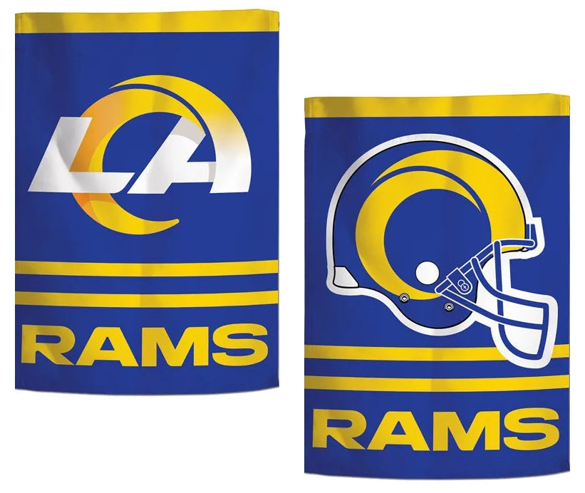 Los Angeles Rams Garden Flag 2 Sided Logo