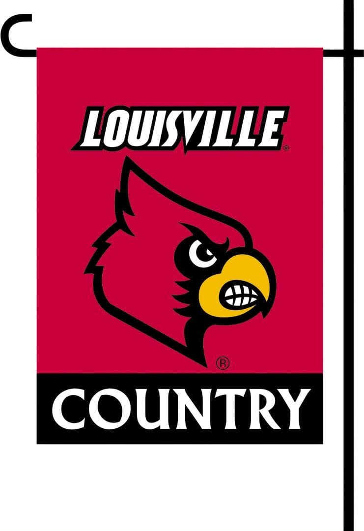 Louisville Cardinals Country Garden Flag 2 Sided