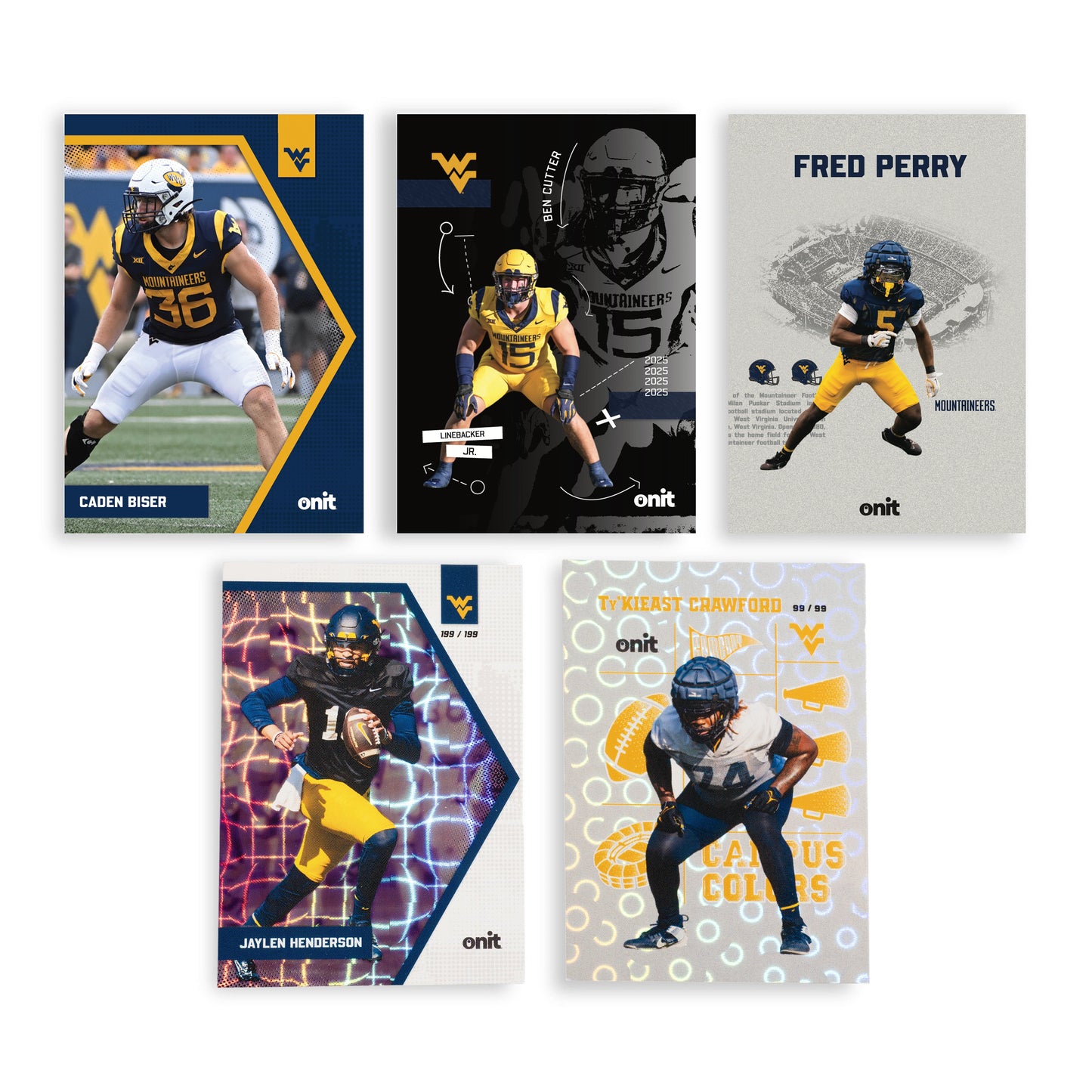 West Virginia University Football 2025 Trading Cards - Single Pack