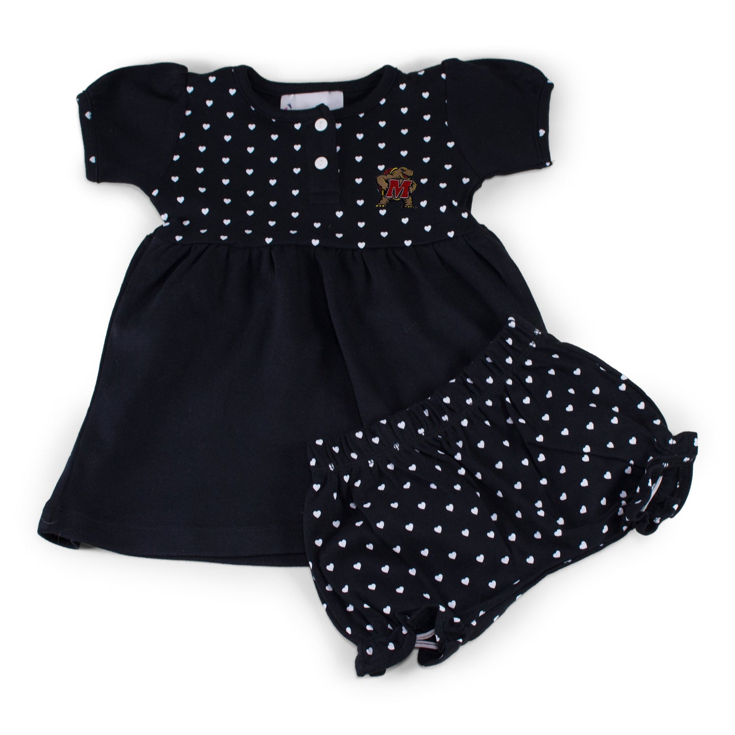 Maryland Girl's Heart Dress with Bloomers