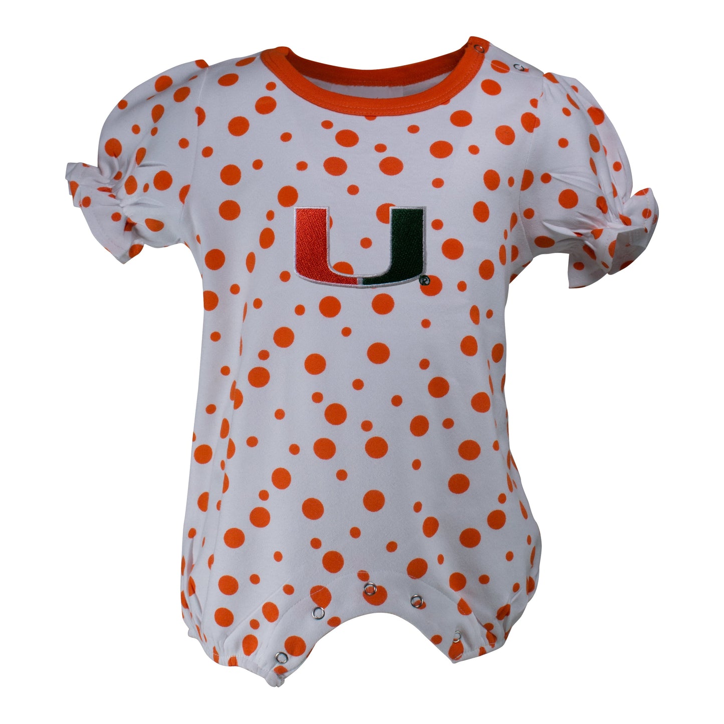 Miami Polka Dot Girl's Romper